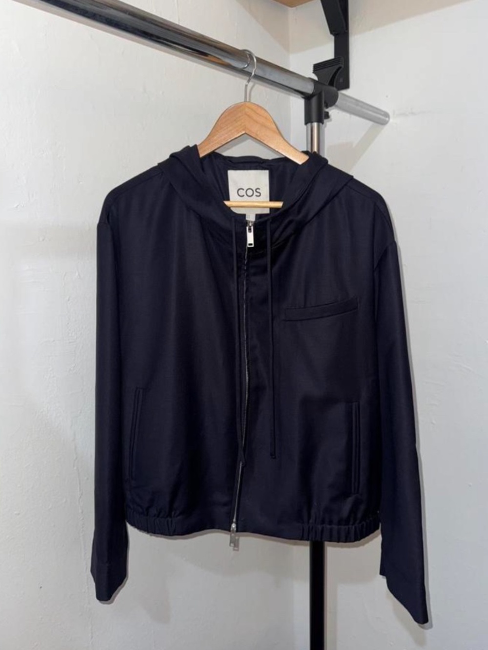 COS Tailored Wool Hooded Jacket